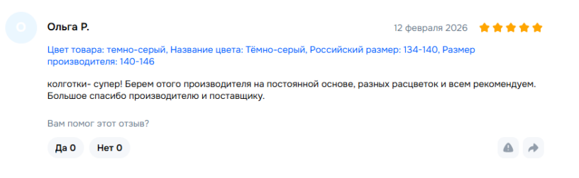 Отзывы покупателей о товарах красногорской трикотажной мануфактуры